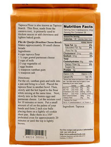 Authentic Foods Tapioca Flour - 2.5 lb