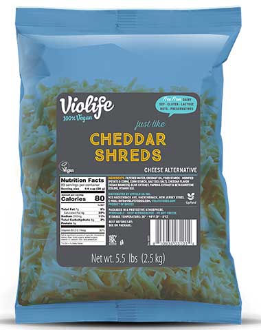 Violife Cheddar Shreds - 5.5 Lb