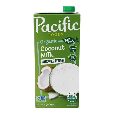 Pacific Organic Unsweetened Coconut Milk - 32 oz