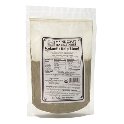 Organic Raw Icelandic Kelp Powder - 1 pound