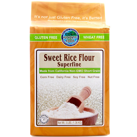 Authentic Foods Sweet Rice Flour, Superfine - 50 lb