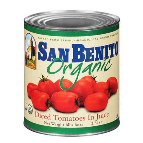 San Benito Organic Diced Tomatoes - #10 Cans