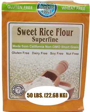 Authentic Foods Sweet Rice Flour, Superfine - 50 lb