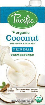 Pacific Foods Organic Unsweetened Coconut Milk, 32 Oz - 3 Pack