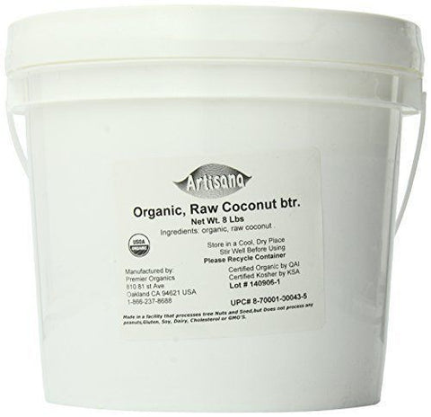 Artisana Organic Raw Coconut Butter - 8 Pound Bucket