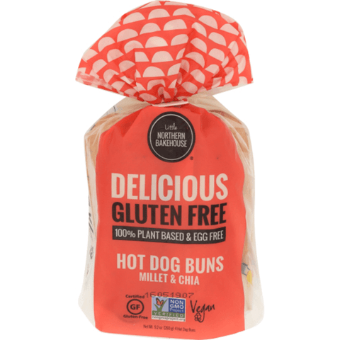 Little Northern Bakehouse, Millet Chia GF Hot Dog Buns - Case of 6