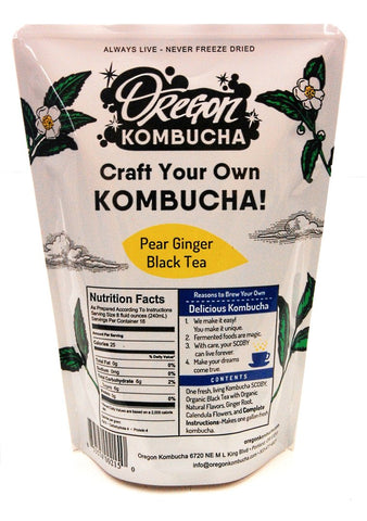 Oregon Kombucha Starter Kit - Pear Ginger Black Tea