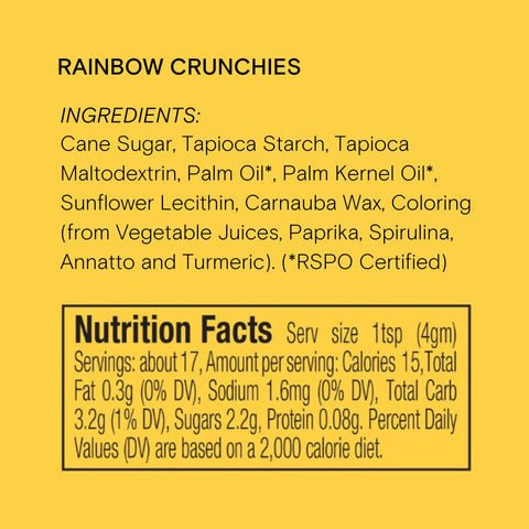 Rainbow Crunchies - Bulk All Natural Sprinkles