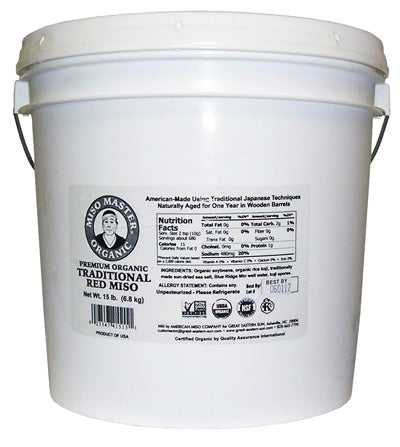 Miso Master Organic Miso - Traditional Red, 15 Lb